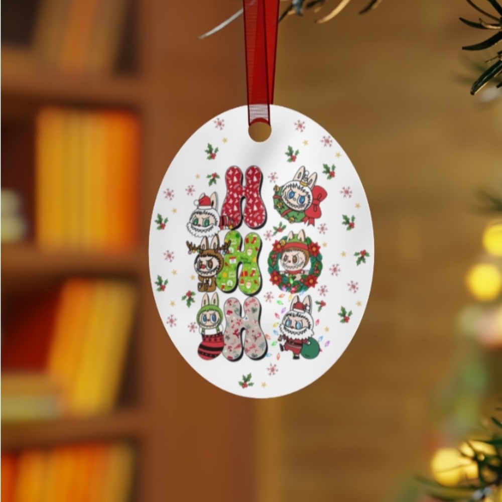 Labubu Ho Ho Ho Christmas Ornament